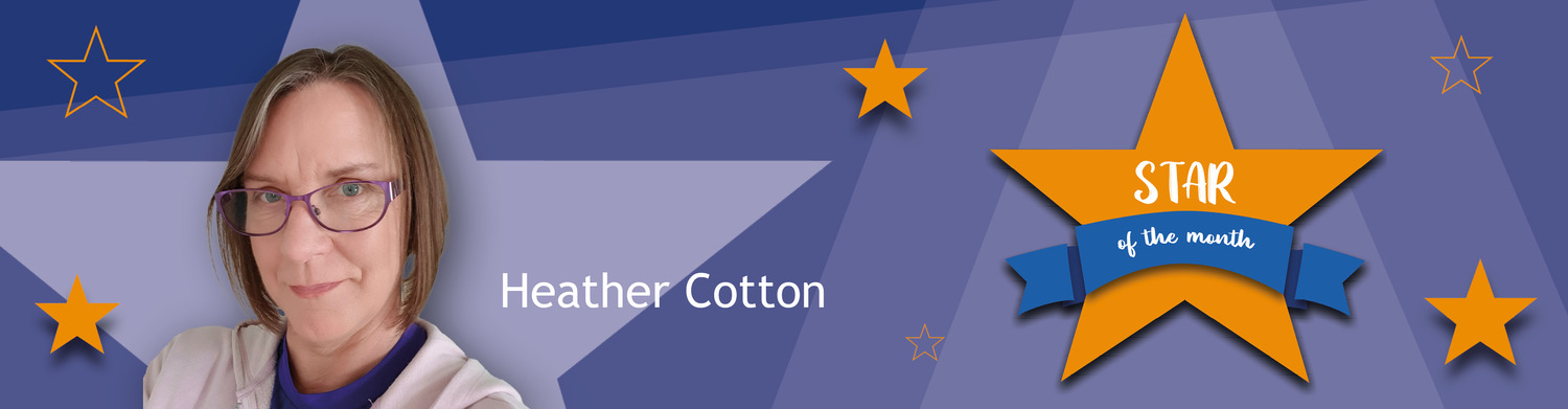 star of the month Heather Cotton web banner